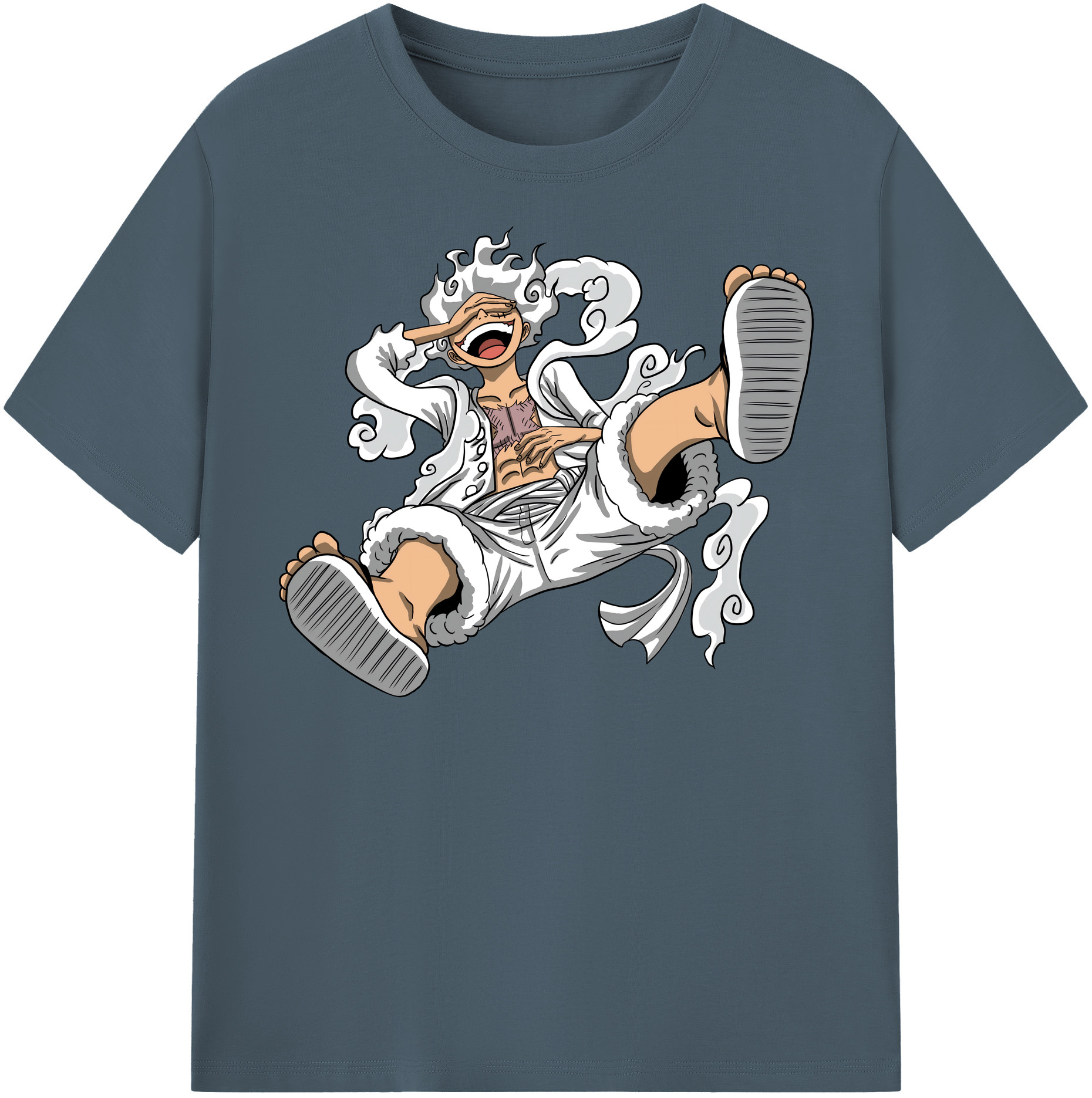 ワンピース モンキー・D・ルフィ ONE PIECE Monkey D. Luffy 綿100％半袖Tシャツ（フロントプリント）